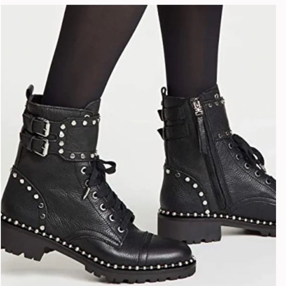Sam Edelman Black Moto Boots